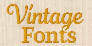 Download Free Embroidery Fonts Vintage